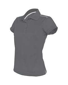 Polo manches courtes - femme - gris