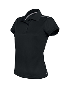 Polo manches courtes - femme - noir