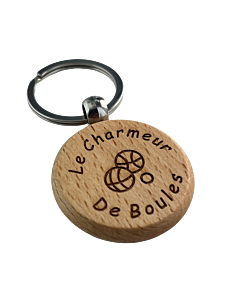 Porte clés en bois personnalisable