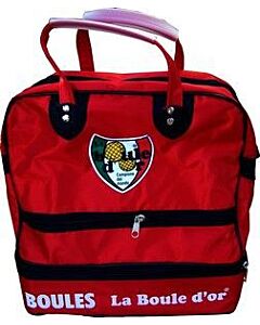 Sac 4 boules LA BOULE D'OR Simple fond Rouge