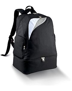 Sac à dos multisport noir avec compartiment bas séparé