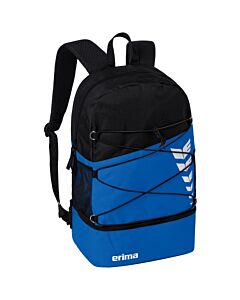 Sac à dos six wings avec compartiment et mousse intégrée -bleu roi/noir