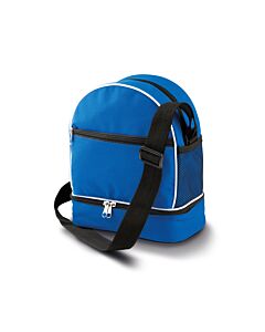 Sac de pétanque bleu avec compartiment triplette