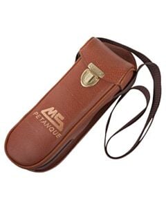Sacoche cuir MS Pétanque, coloris marron