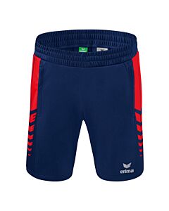 Short Worker Six Wings - Homme - bleu marine/rouge