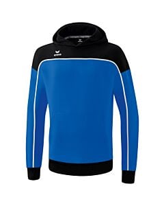 Sweat à capuche CHANGE by erima - Enfant - bleu roi/noir/blanc