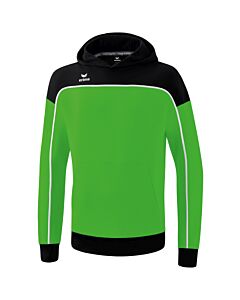 Sweat à capuche CHANGE by erima - Enfant - vert/noir/blanc