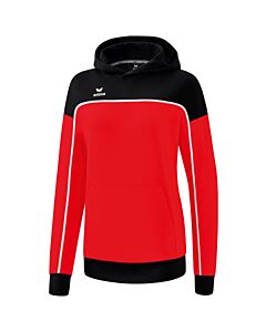Sweat à capuche CHANGE by erima - Femme - rouge/noir/blanc