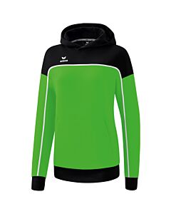 Sweat à capuche CHANGE by erima - Femme - vert/noir/blanc