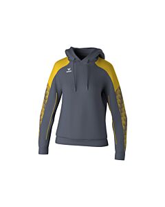 Sweat à capuche EVO STAR - Femme - gris/jaune