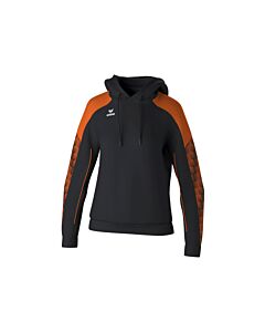 Sweat à capuche EVO STAR - Femme - noir/orange
