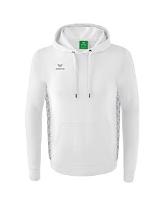 Sweat à capuche Essential Team - Enfant - blanc/gris