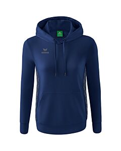 Sweat à capuche Essential Team - Femme - bleu marine/gris