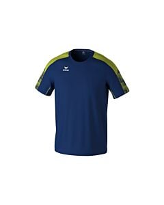 T-Shirt EVO STAR - Enfant - bleu marine/jaune citron