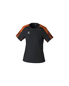 T-Shirt EVO STAR - Femme - noir/orange