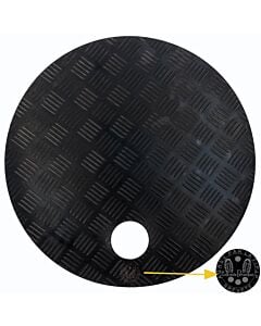 Tapis de lancer de pétanque diamètre 50 cm, homologué par la FIPJP