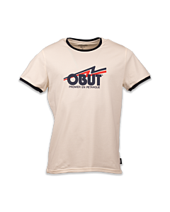 Tee-Shirt Mixte blanc logo retro