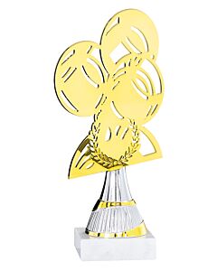 Trophée de pétanque en or 21cm