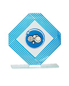 Trophée verre Pétanque 20cm