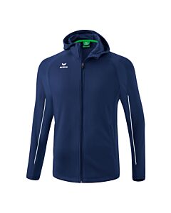 VESTE D'ENTRAÎNEMENT AVEC CAPUCHE LIGA STAR - Enfant - bleu marine/blanc