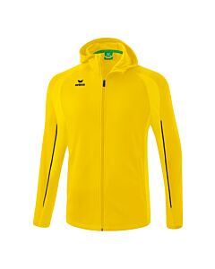 VESTE D'ENTRAÎNEMENT AVEC CAPUCHE LIGA STAR - Enfant - jaune/noir