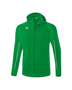 VESTE D'ENTRAÎNEMENT AVEC CAPUCHE LIGA STAR - Homme - émeraude/blanc
