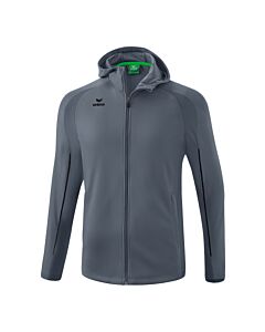 VESTE D'ENTRAÎNEMENT AVEC CAPUCHE LIGA STAR - Homme - gris/noir