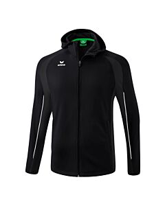 VESTE D'ENTRAÎNEMENT AVEC CAPUCHE LIGA STAR - Homme - noir/blanc