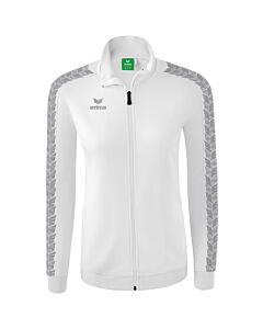 Veste Tracktop Essential Team - Femme - blanc/gris