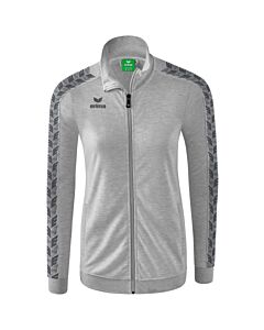 Veste Tracktop Essential Team - Femme - gris clair chiné/gris