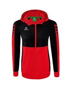 Veste d'entraînement Six Wings à capuche - Femme - rouge/noir