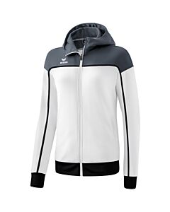 Veste d'entraînement avec capuche CHANGE by erima - Femme - blanc/gris/noir