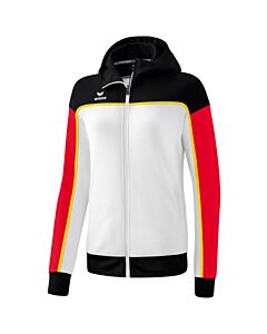 Veste d'entraînement avec capuche CHANGE by erima - Femme - blanc/noir/rouge