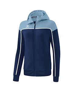 Veste d'entraînement avec capuche CHANGE by erima - Femme - bleu marine/faded denim/blanc