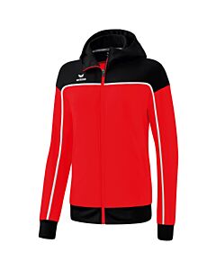 Veste d'entraînement avec capuche CHANGE by erima - Femme - rouge/noir/blanc