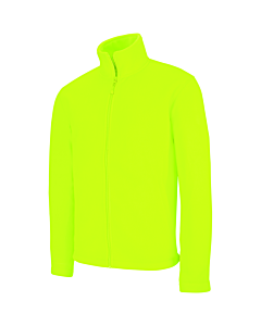 Veste polaire zippée homme - Jaune- Fluo
