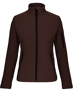 Veste softshell femme - chocolat