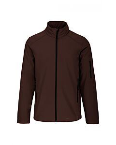Veste softshell homme - chocolat
