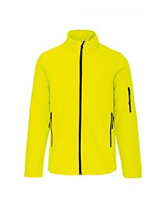 Veste softshell homme - jaune flurorescent