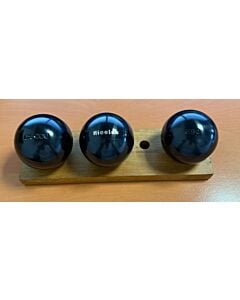 OBUT BOULE NOIRE CX Cou Lisse - 74mm - 690g - gravée Nicolas