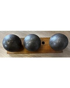 OBUT BOULE NOIRE CX Cou Lisse - 74mm - 690g - gravée VD