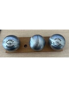 LA BOULE BLANCHE INOX Lisse - 72mm - 690g - gravée HS