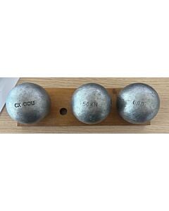 OBUT BOULE NOIRE CX Cou Lisse - 74mm - 680g